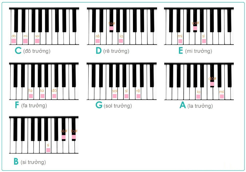 Cách học hợp âm Piano cơ bản
